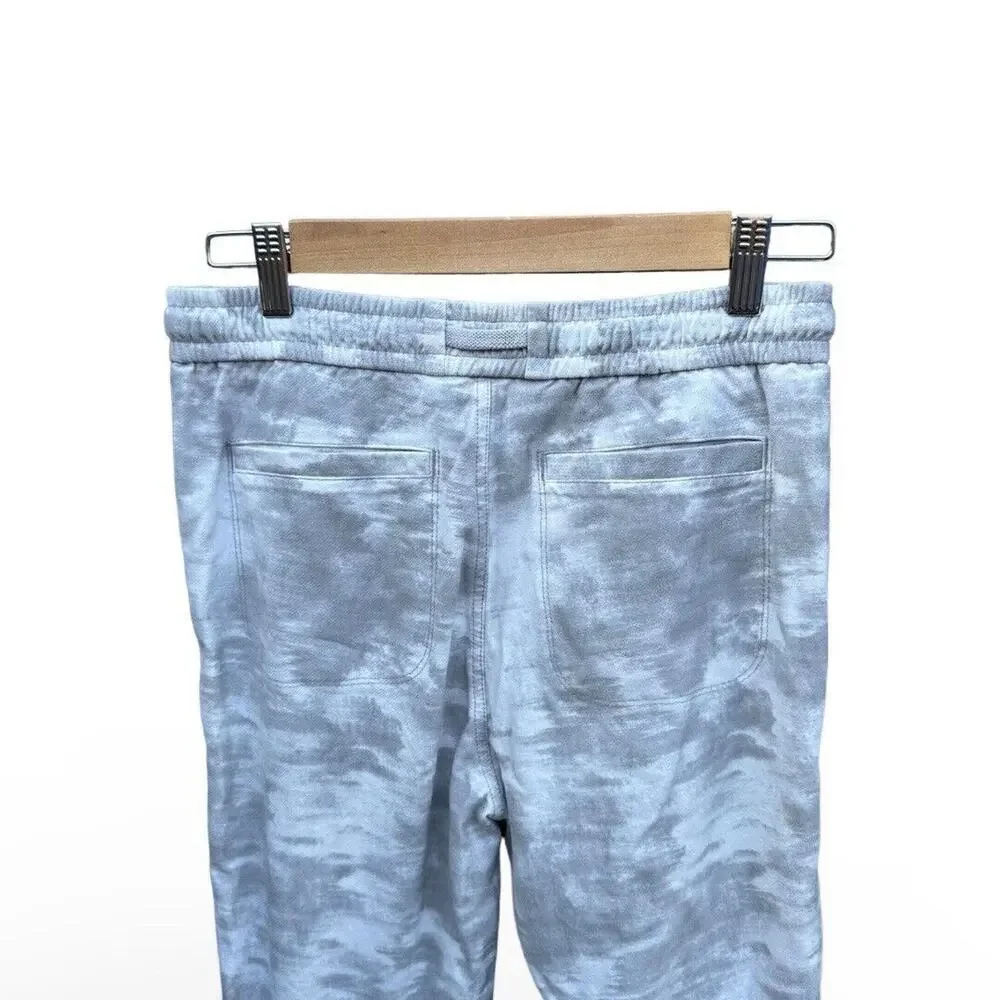 ATHLETA Farallon Printed Jogger Pant Size 4 White Gray